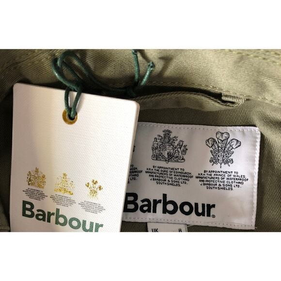 Barbour Coltsfoot Casual Jacket Cotton Twill Utility Dusky Khaki Green NWT 4 UK8 - Picture 5 of 6